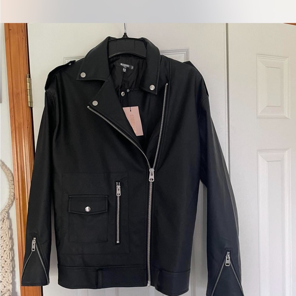Missguided Black Moto Jacket
